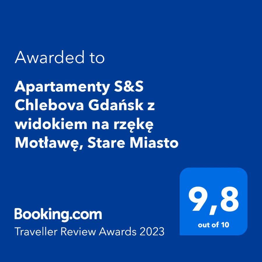 Apartamenty S&S Chlebova Gdansk Z Widokiem Na Rzeke Motlawe, Stare Miasto Exterior foto